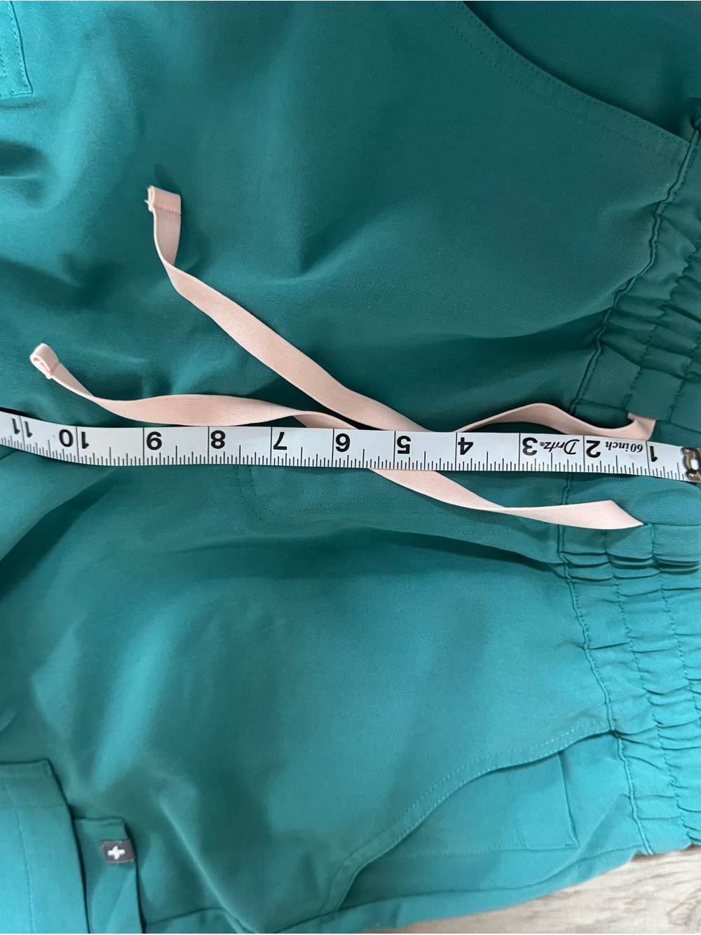 Figs Teal Slim Cargo Scrub Pants - Picture 6 of 8